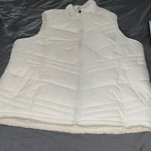 White Fleece vest